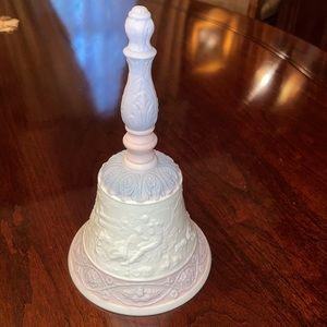 LLADRO PORCELAIN BELL EMBOSSED WITH ROMANTIC SCENES- PERFECT CONDITION
